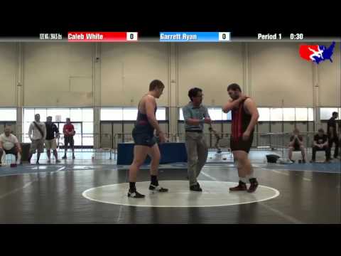 Caleb White vs. Garrett Ryan at 2013 Junior Nationals - FILA - FS