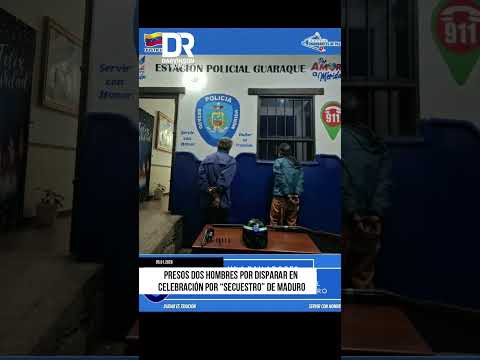Celebraron con tiros el “secuestro” de Maduro y terminaron detenidos en Mérida