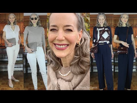 Versace Medusa Bag, Ralph Lauren Clutch & Two Classic Sweater Set OOTDs