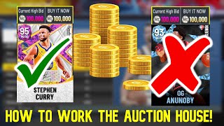 HOW TO WORK THE AUCTION HOUSE IN NBA 2K22 MYTEAM!