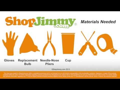 DLP TV Lamp Bulb Replacement - Easy TV Repair How to Install Bulb Into Lamp Housing