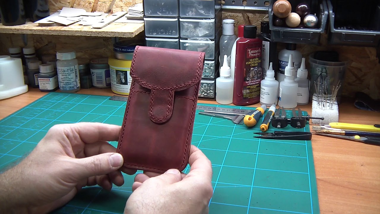 Ręcznie Szyte Skórzane Damskie Etui Do Telefonu - Idealne Do Noszenia W Torebce