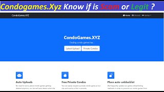 Condo games ! Condogames ! condogames.xyz roblox ! Condogames.Xyz Know if is Scam or Legit 