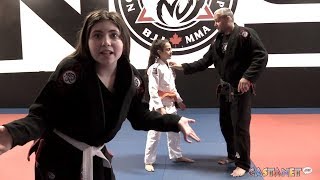 Emma does jiu jitsu