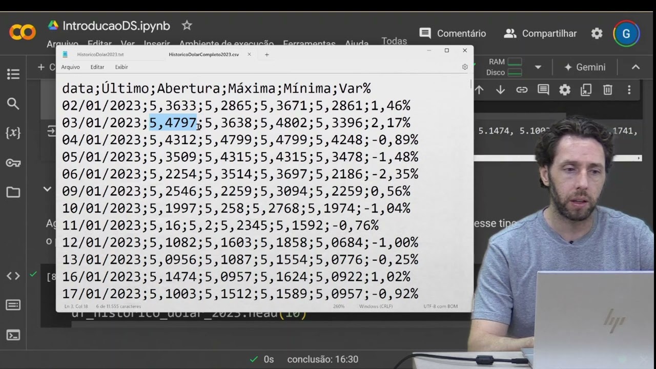 Python - carregar arquivo utilizando o pandas