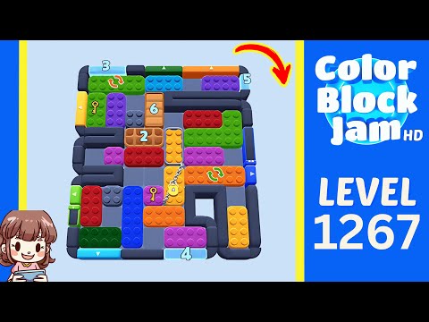 Color Block Jam Level 1267 Solution Walkthrough