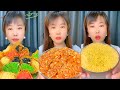 Traditional Chinese Snacks Mukbang Sesame Balls Sauces Local Treats ASMR 181