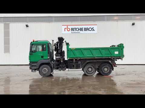2006 MAN TGA 26.350 6x4 Dump Truck w/Crane I St Aubin, France Auction - 24 March
