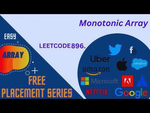 Monotonic Array Leetcode 896 Array Questions For Interview Dsa In Java Javascript
