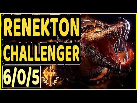 POSS (RENEKTON) - 6/0/5 KDA CHALLENGER GAMEPLAY - KR