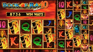 Big Win on Book of Ra Deluxe 10 Slot! Reach New Heights of Adventure! Video Video