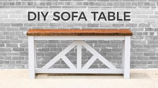 DIY Sofa Table / Console Table | How to Build
