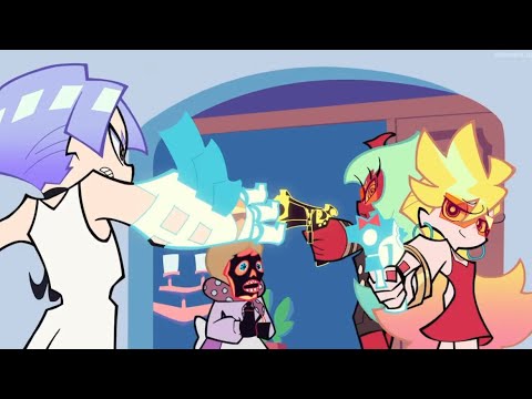 New Panty & Stocking - Panty, Stocking and the Daemon sisters vs the Angel brothers
