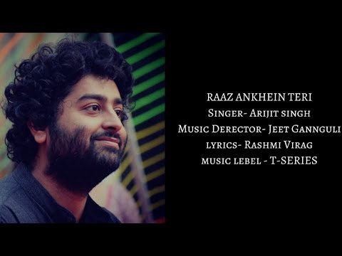 Raaz aankhe teri lyrics |Arijit singh |Raaz Reboot |Emran Hasmi, Kriti Kharbanda, Gourav Arora