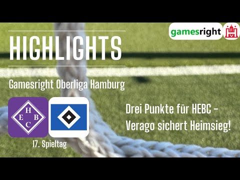 17. Spieltag Gamesright Oberliga Hamburg Highlights HEBC - HSV III