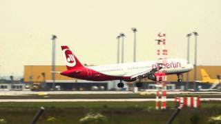 preview picture of video 'Air Berlin A321 D-ABCI landing at Leipzig/Halle airport'