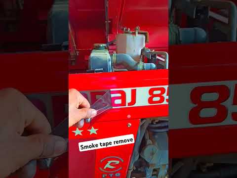 Smoke tape  remove in tractor