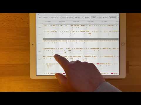 JavaFX: FlexGanttFX Emirates Demo running on iPad