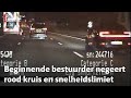 Verderop wordt aan de weg gewerkt maar daar lijkt de bestuurder lak aan te hebben | RTV Utrecht