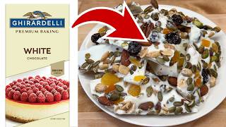 🎄 Easiest Christmas Candy EVER! 5 Minute Fruit & Nut Bark Recipe 🍫