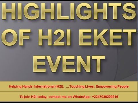 HIGHLIGHTS OF FREE SKILL ACQUISITION TRAINING EKET - PART 1