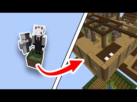 Insane Minecraft Base Expansion in ONE BLOCK!