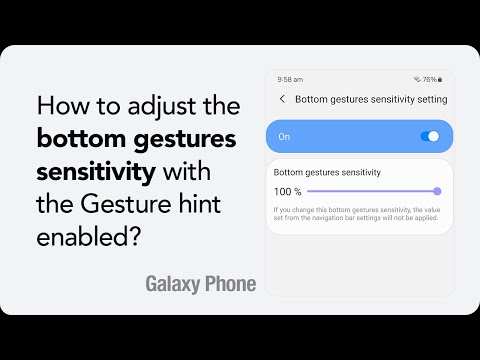 How to adjust the gestures' sensitivity with Gesture hint on your Galaxy phone running One UI 6.0?