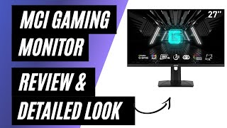 MSI 27 WQHD IPS Nvidia G-Sync Gaming Monitor - Review & Detailed Look