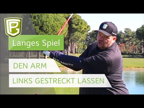 Golf - Linker Arm gestreckt im Golfschwung - So schaffst Du es!