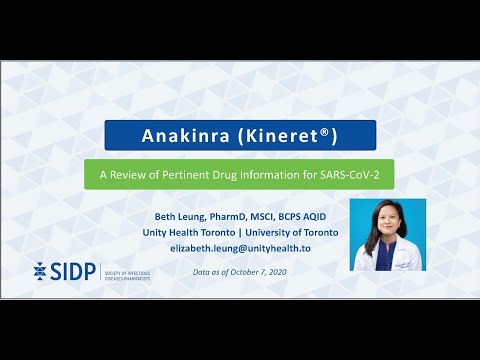 Anakinra (Kineret®): Evidence-Based Health Information Related to COVID-19