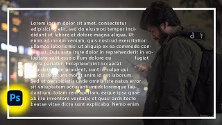 How to copy paste paragraph in photoshop (Simple Tutorial)