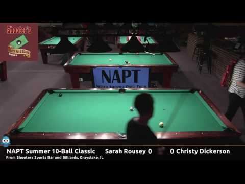 Sarah Rousey vs Christy Dickerson - NAPT 2016 Summer 10-Ball Classic