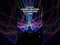 The LOUDEST reaction to lasers ever #edm #dj #dubstep #raves #lasers