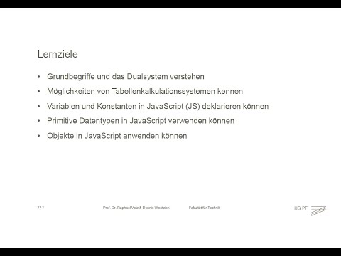 Einführung in die Informatik #3.2 Datentypen und -operatoren