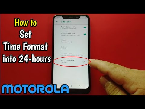 How to Set Time Format into 24 hours on Motorola One (XT1941-4)