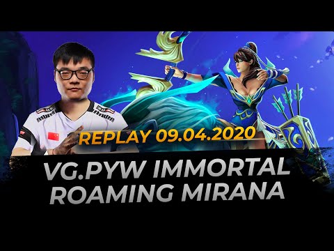 Pyw Immortal Roaming Mirana - Dota 2 Replay Full Gameplay
