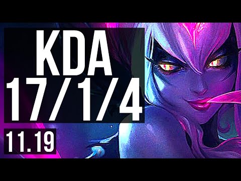 EVELYNN vs HECARIM (JUNGLE) | 75% winrate, 17/1/4, 6 solo kills, Legendary | EUW Master | v11.19