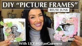 Reuse Junk for Junk Journals - Easy DIY "Picture Frames" - Junk Journal Toppers
