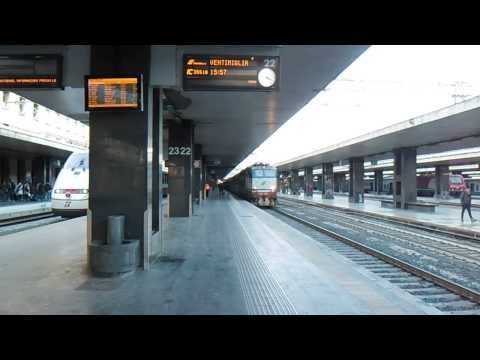 E656.080 in partenza con l' IC 35518 "Tirreno" Roma Termini - Albenga