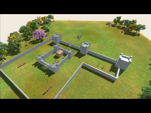 TEUTONIC KNIGHTS vs ROMAN FORTRESS (Animal Revolt Battle Simulator)