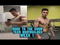 Road to the show Week #1 With teen Bodybuilder Jackson Jones