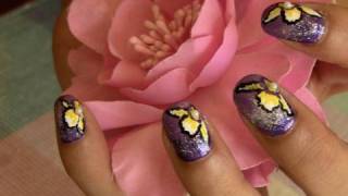 preview picture of video 'Cattleya Orchid Nailart'