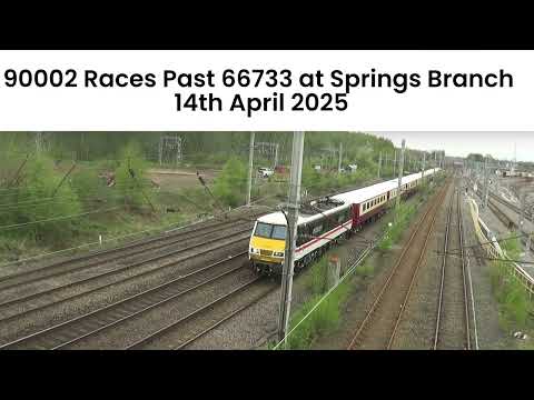 90002 Races Past 66733 at Springs Branch - 14th April 2025