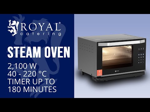 video - Steam Oven - 25 L - 2,100 W - black