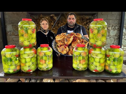 Preserving Green Tomatoes and Cooking Milky Chicken for a Cozy Winter Meal!