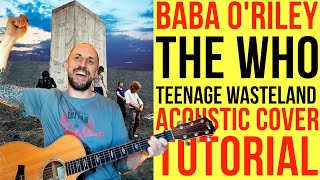 Baba O'Riley - The Who - Acoustic Guitar Lesson (Teenage Wasteland)