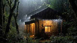 12 Hours Of Continuous Rain - Night Rain House and Forest, Anxiety relief & Concentration