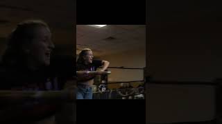 Little Mean Kathleen DESTROYS Prima Donny Staxx With a Kendo Stick To The Gut! #shorts #prowrestling
