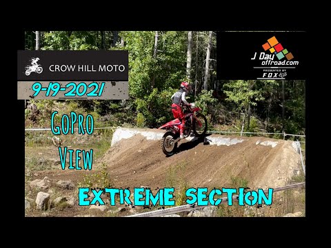 Crow Hill J Day 9/19/2021 Motocross Woods Race GoPro View Extreme Section Killer  Epic Track. GNCC