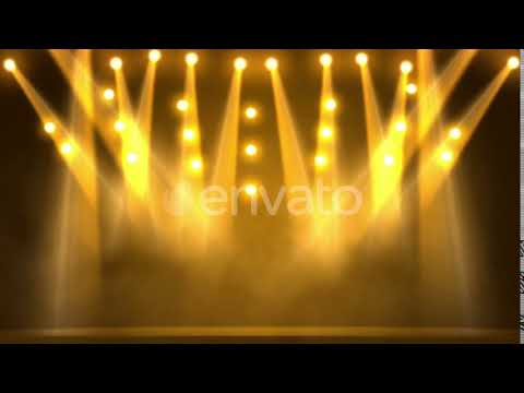 Yellow Stage Lights | Motion Graphics - Videohive template